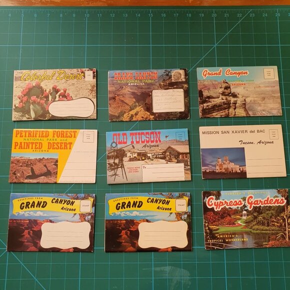 Post Card Booklets From the 1960's x9 - Picture 1 of 2